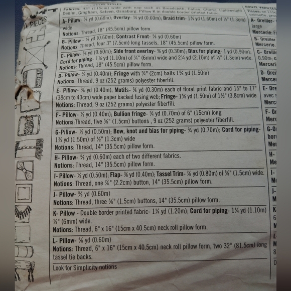 Simplicity Sewing Pattern 8044 Decorative Throw Couch Chair Bed Pillows - Picture 4 of 4